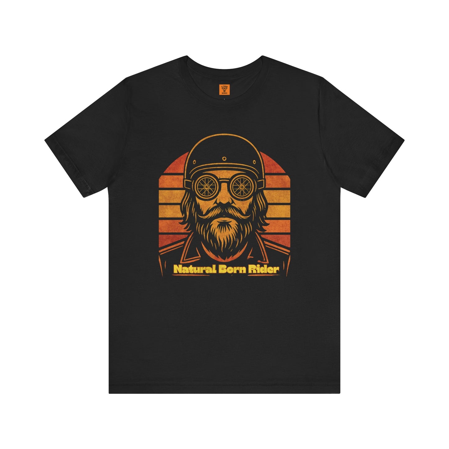 Unisex Retro Vintage Sunset Motorbike Tee