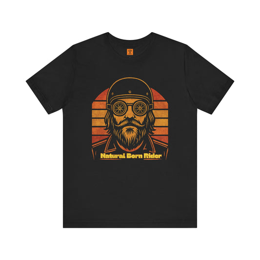 Unisex Retro Vintage Sunset Motorbike Tee