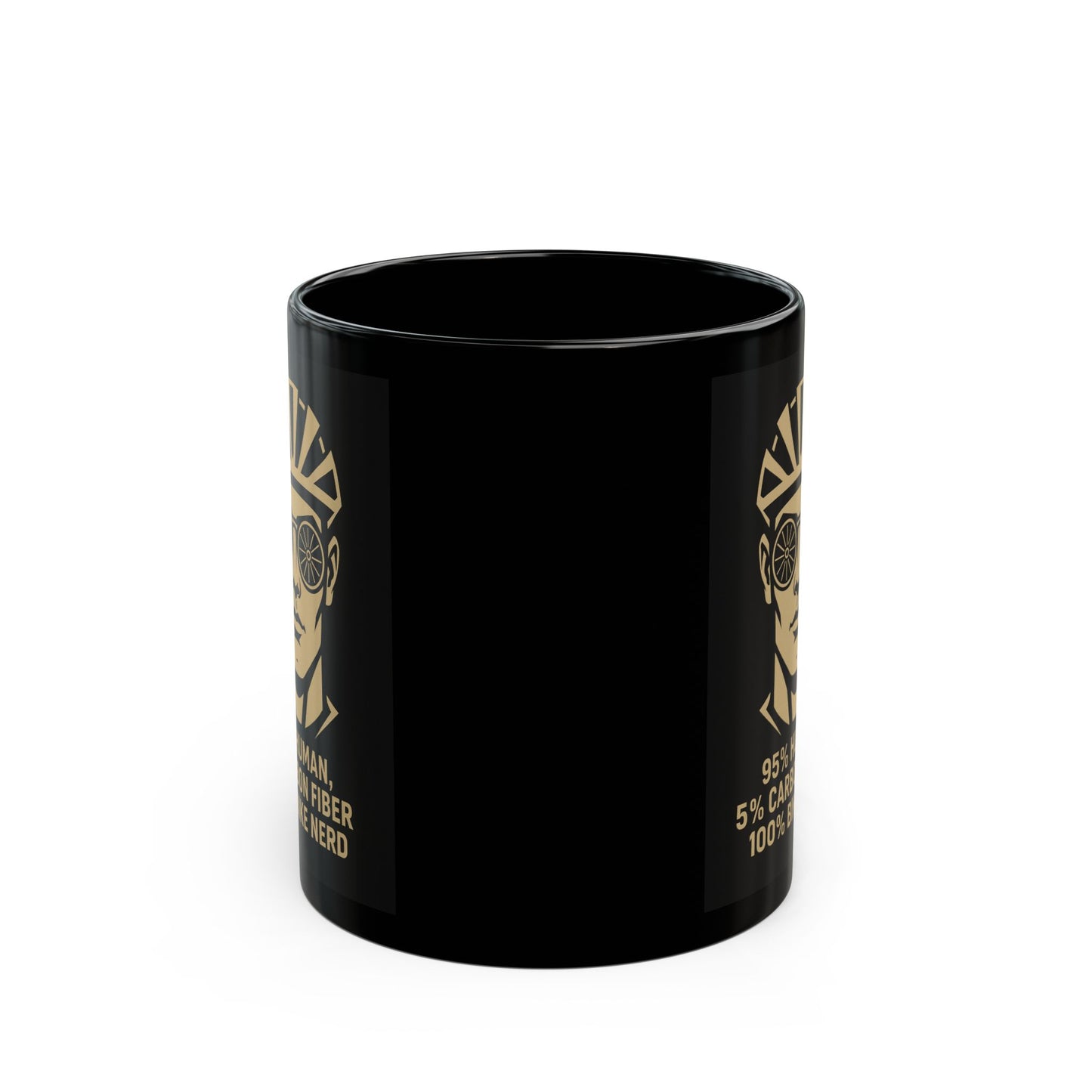 Bike Cyclist Enthusiast Freedom Black Mug