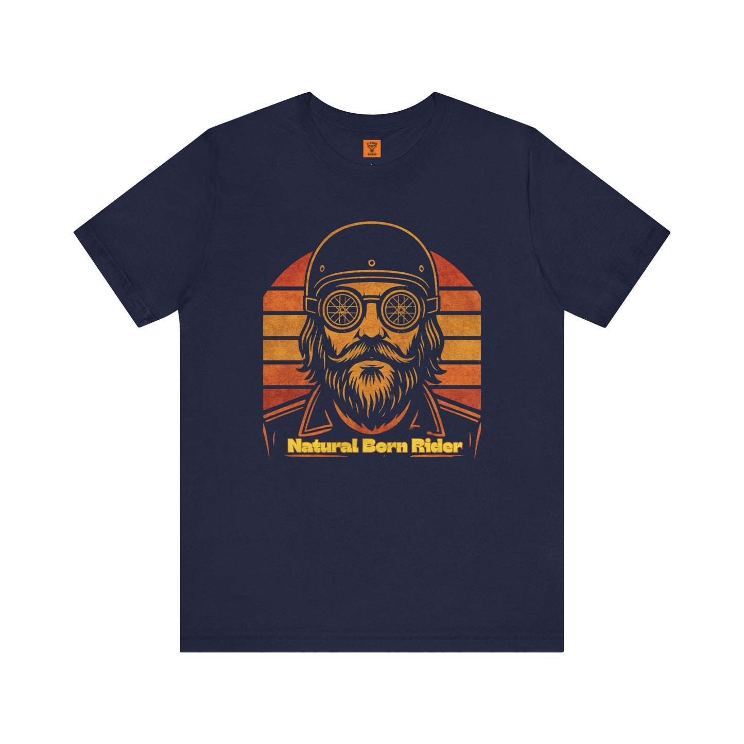 Unisex Retro Vintage Sunset Motorbike Tee