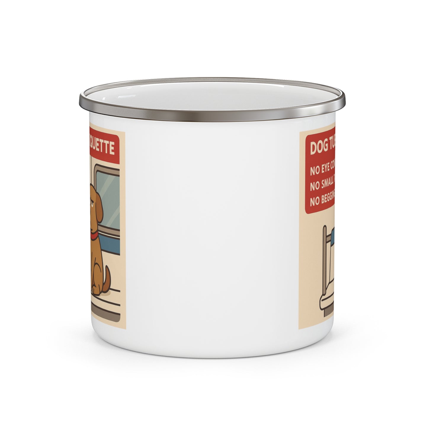 Grumpy Commuter Dog Camping Mug