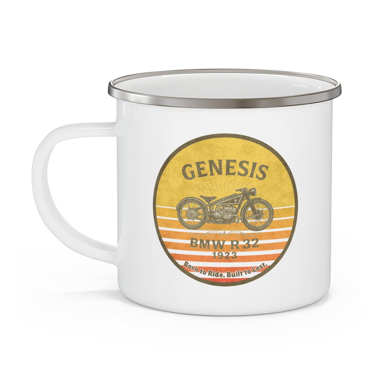 Enamel Mug BMW Genesis Motorbike Adventure