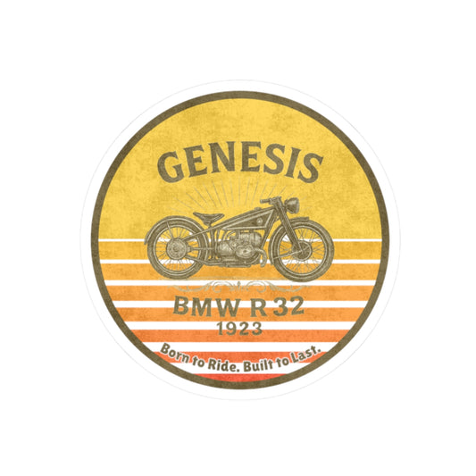 BMW Motorbike Sticker Retro Genesis R32 Sticker