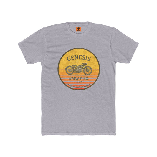 Retro BMW Genesis R32 Motorbike Sunset Unisex T- Shirt Tight Fit