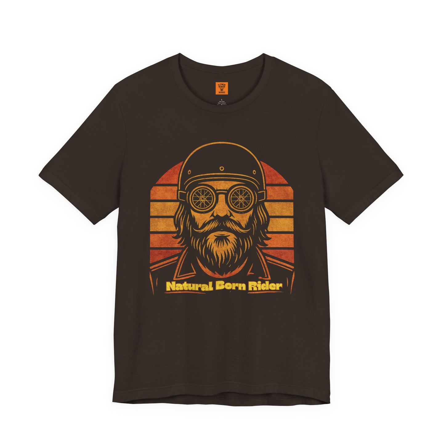 Unisex Retro Vintage Sunset Motorbike Tee