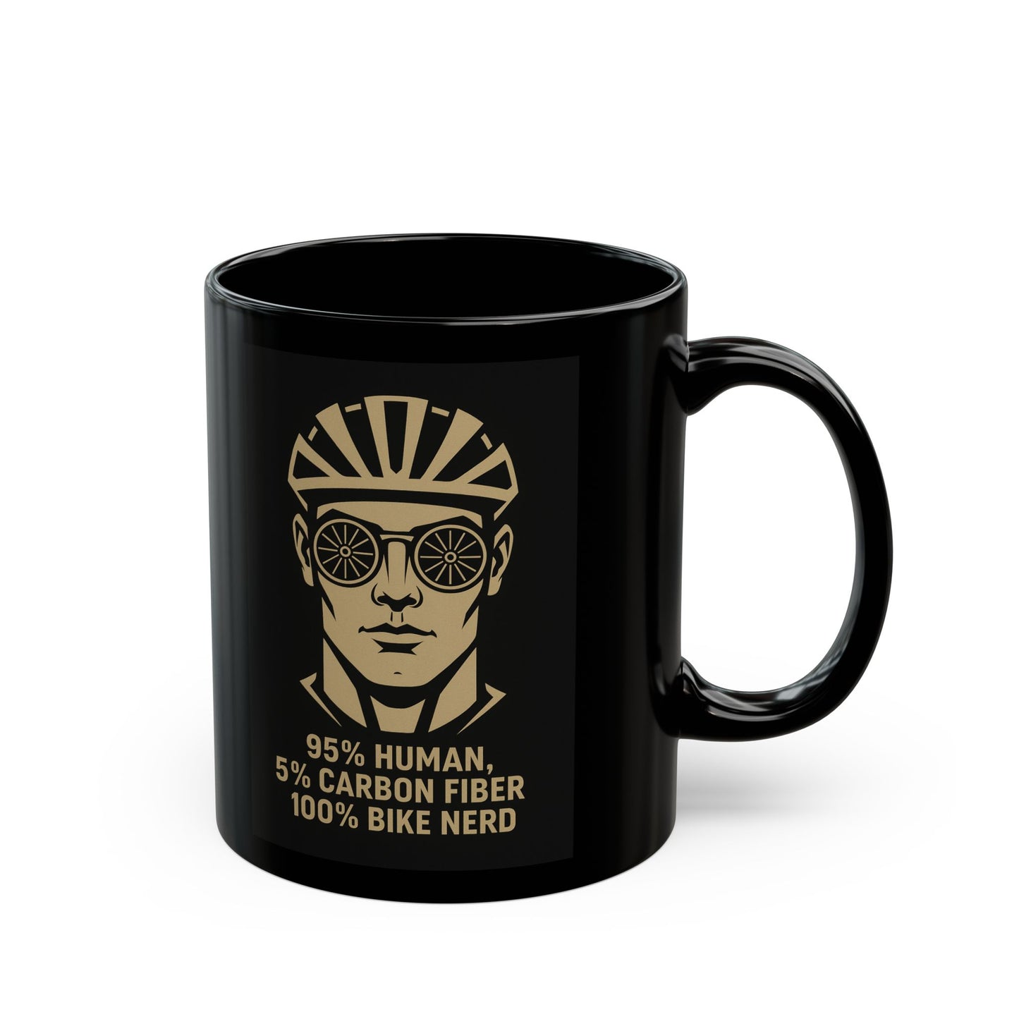 Bike Cyclist Enthusiast Freedom Black Mug