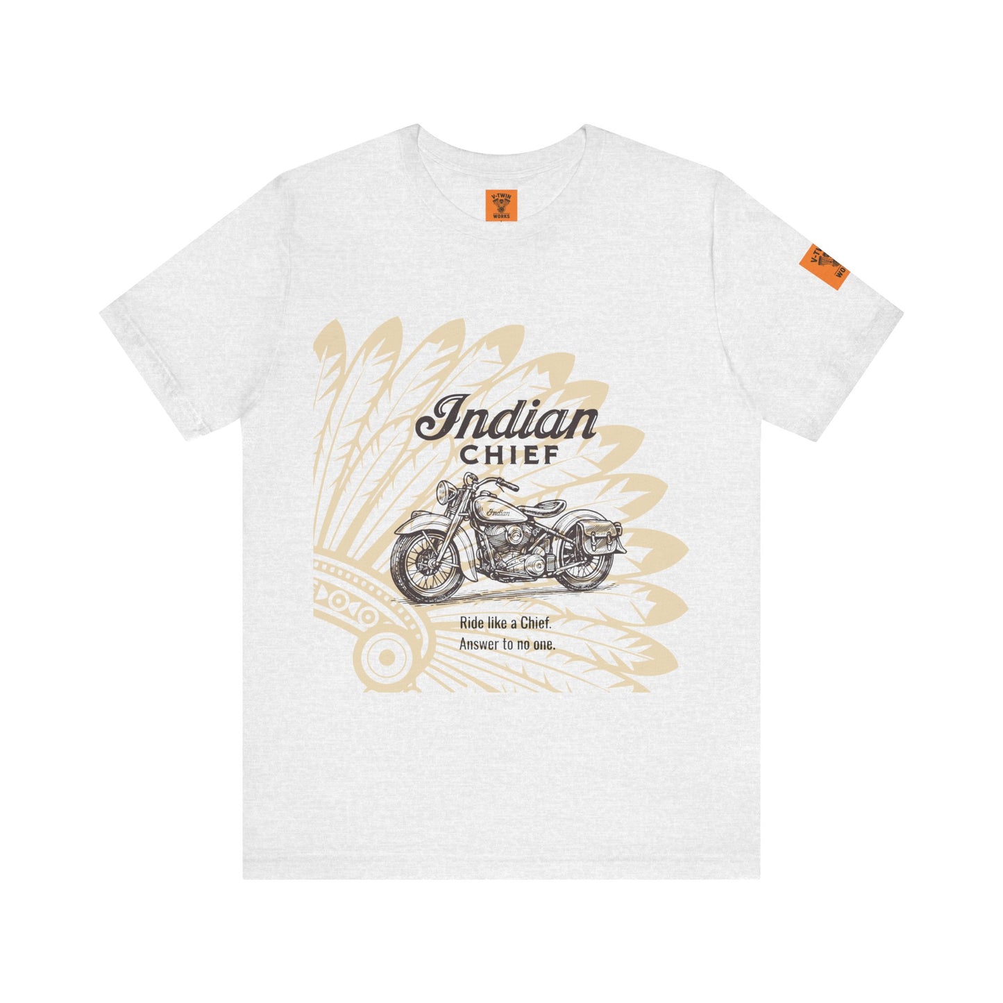 Unisex Inspirational T-Shirt - Indian Chief Motorbike Tee