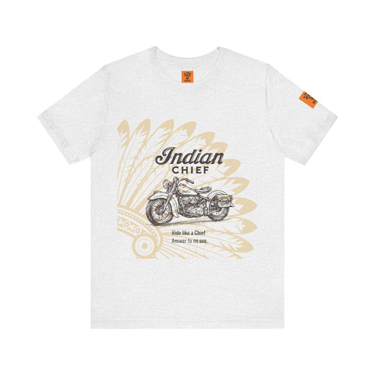 Unisex Inspirational T-Shirt - Indian Chief Motorbike Tee