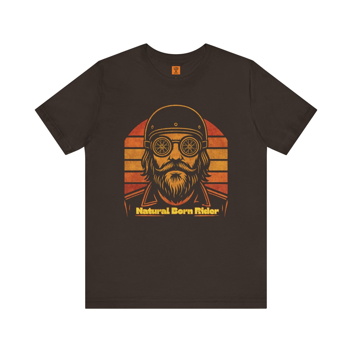 Unisex Retro Vintage Sunset Motorbike Tee
