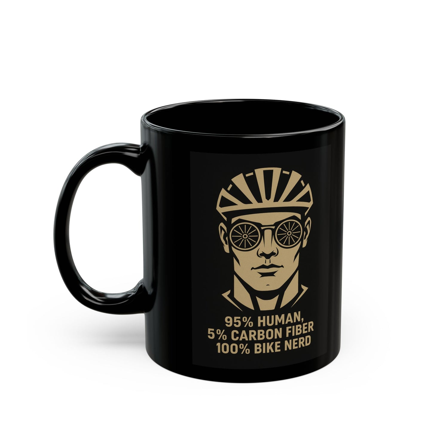 Bike Cyclist Enthusiast Freedom Black Mug